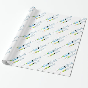 Medical syringe wrapping paper