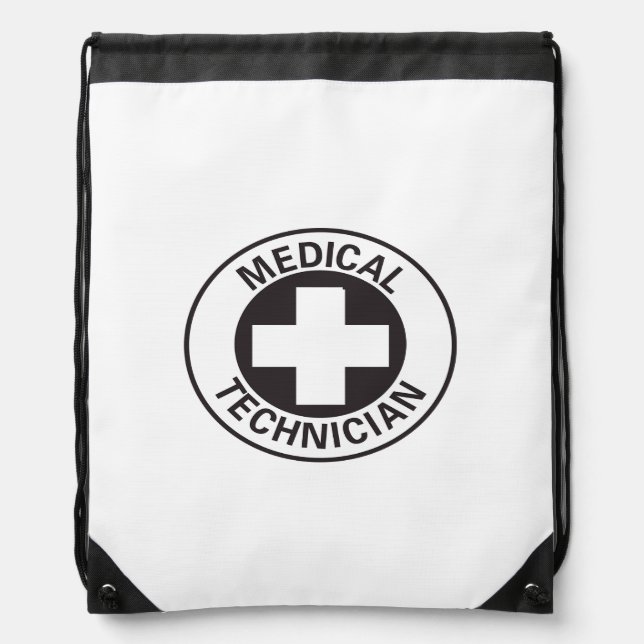 Medical Technician Sign Drawstring Bag (Front)
