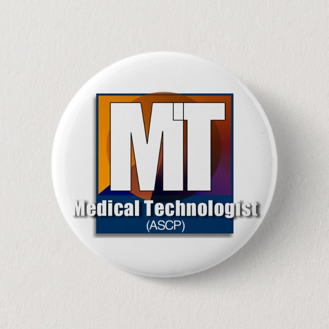 Medical Technologist (ASCP) Gifts Button (Front)