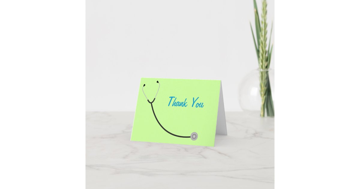 Medical Thank You Card | Zazzle