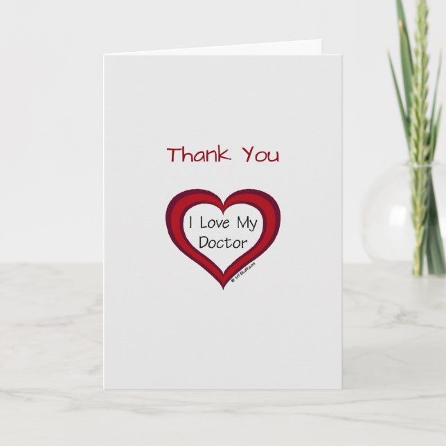 Medical Thank You Doctor Card (Front)