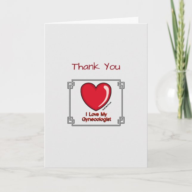 Medical Thank You Gynecologist Card (Front)