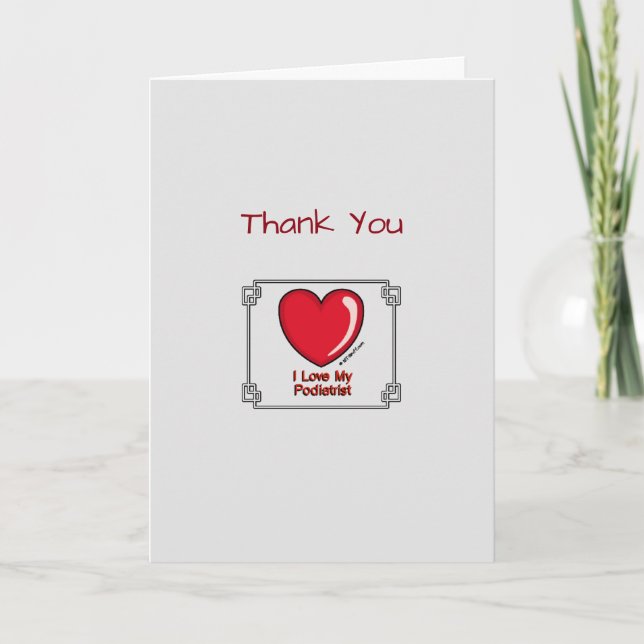 Medical Thank You Podiatrist Card (Front)