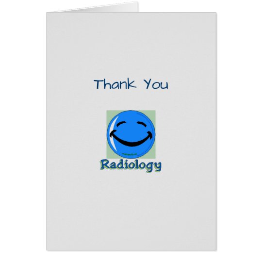 Medical Thank You Radiology Card Zazzle