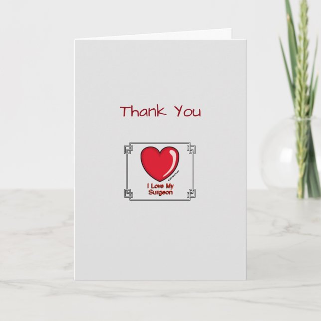 Medical Thank You Surgeon Card (Front)