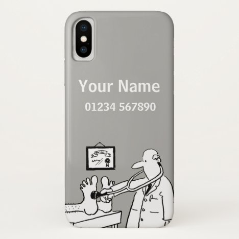 Medical Theme Cartoon iPhone X Case