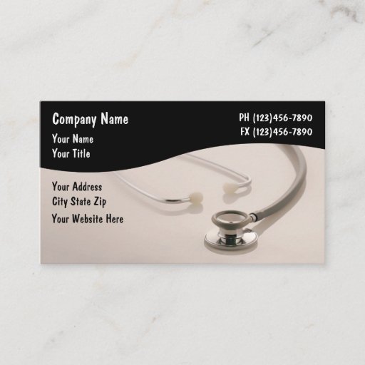 Customizable Medical Business Cards