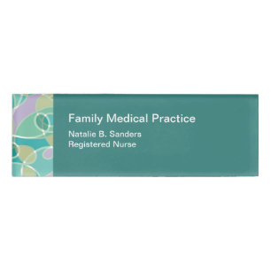 Medical Theme Registered Nurse Name Tag