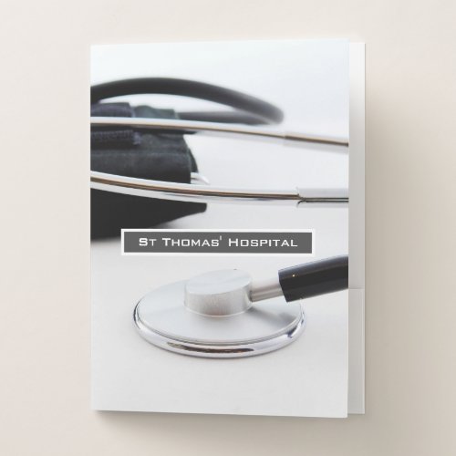 Medical  Theme to Personalise Pocket Folder