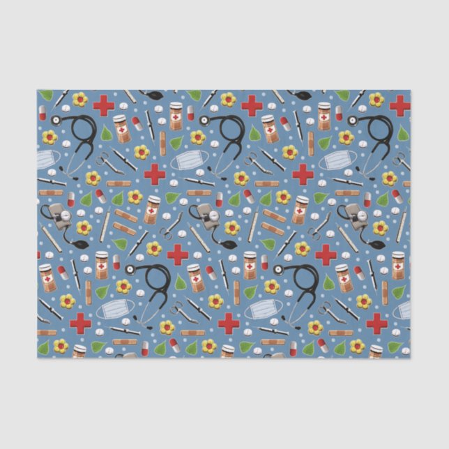 Medical Themed Gift Tissue Paper (Front)