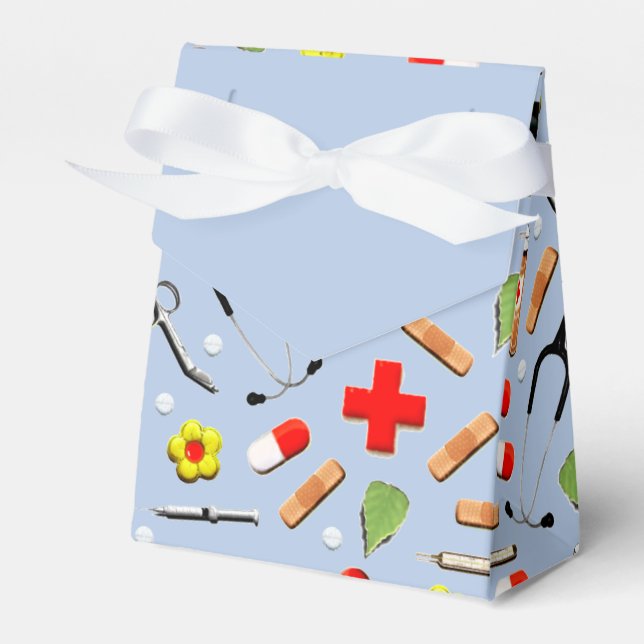 Medical Themed Party Favor Boxes (Front Side)