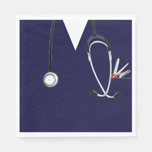 Medical Themed Party Napkins (Front)