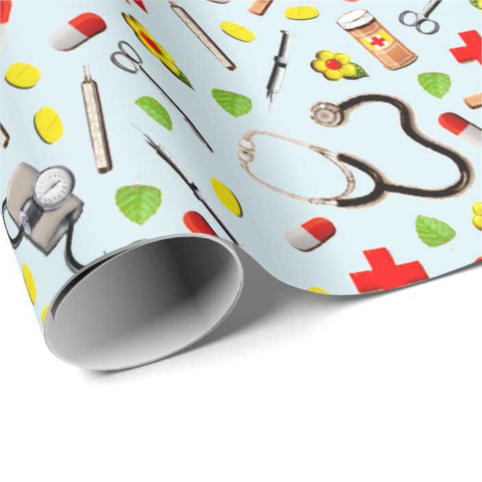 Medical Themed Wrapping Paper