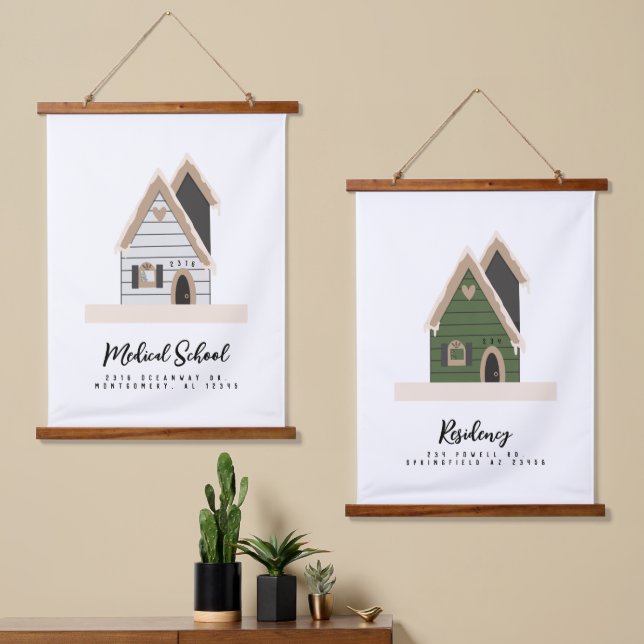 Medical Training Journey Custom House Hanging Tapestry (Asymmetrical)