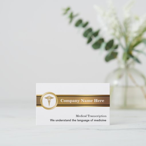 Medical Transcription Business Cards Zazzle
