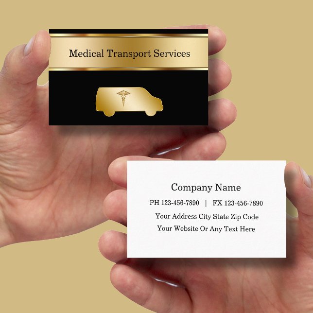 Medical Transport Business Cards (Creator Uploaded)