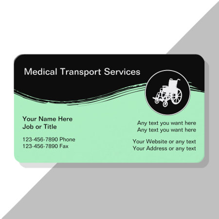 Medical Transport Business Cards