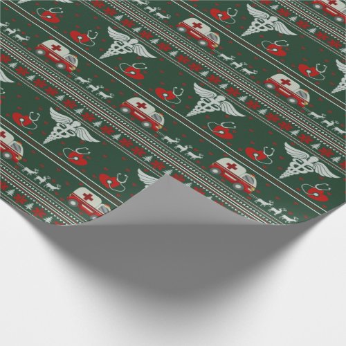Medical Ugly Holiday Sweater Wrapping Paper
