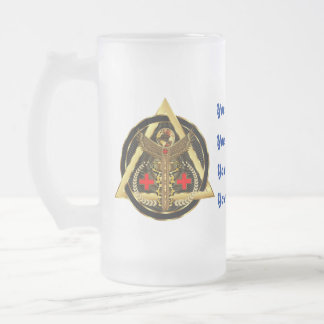 Medical Universal Design Artist Concept Frosted Glass Beer Mug