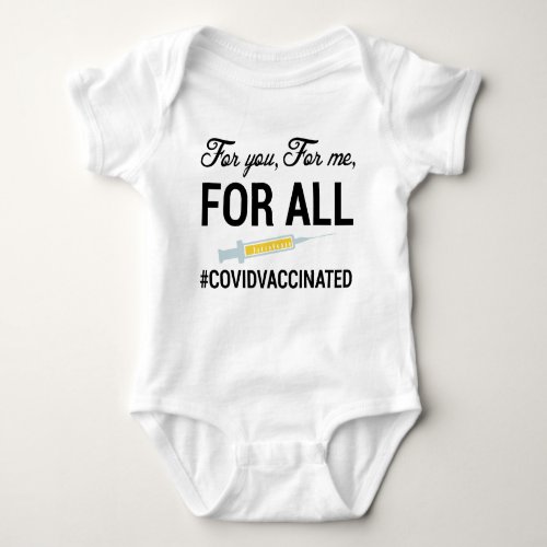 Medical Vaccinated Covid Vaccinated Baby Bodysuit