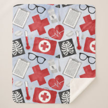 Medical Vet Dental Sherpa Blanket