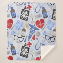 Medical Vet Dental Sherpa Blanket