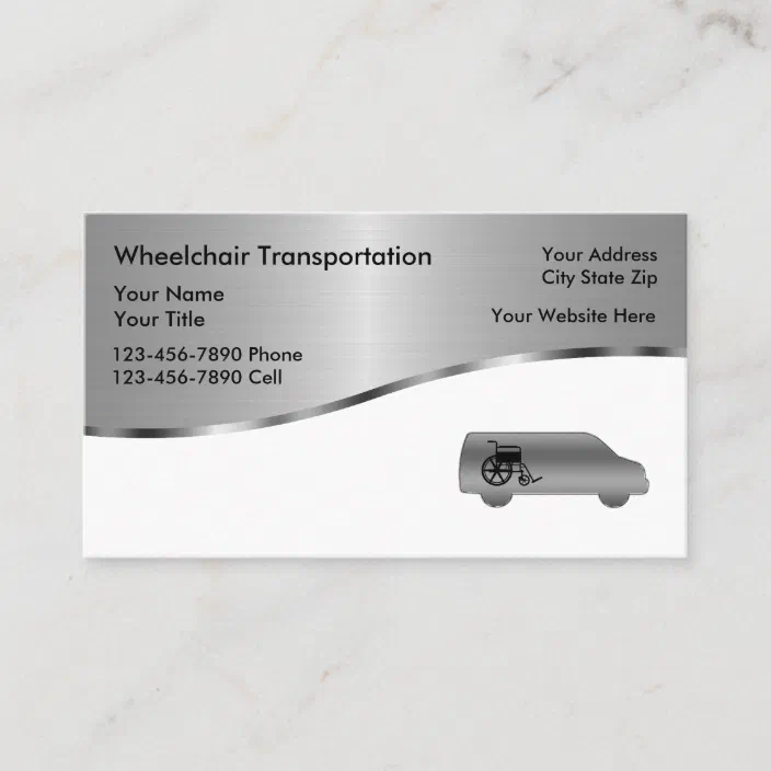 Medical Wheelchair Transport Business Cards Zazzle Com