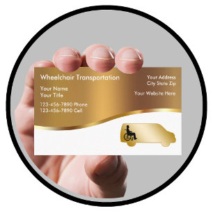 Medical Wheelchair Transport Business Cards