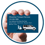 Medical Wheelchair Transportation Services Business Card at Zazzle
