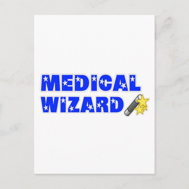 Medical Wizard Postcard (Front)