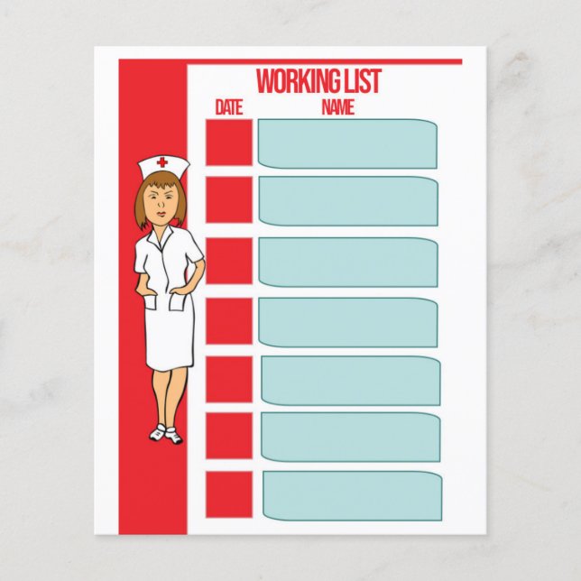Medical working list (Front)