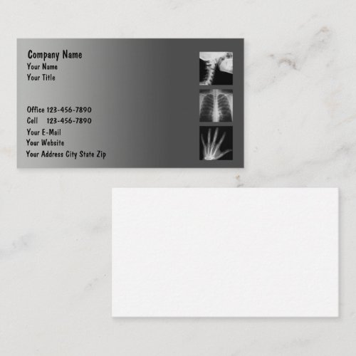 Medical X Ray Business Cards