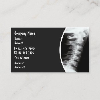 Medical Xray Radiology Theme Business Card by Luckyturtle at Zazzle