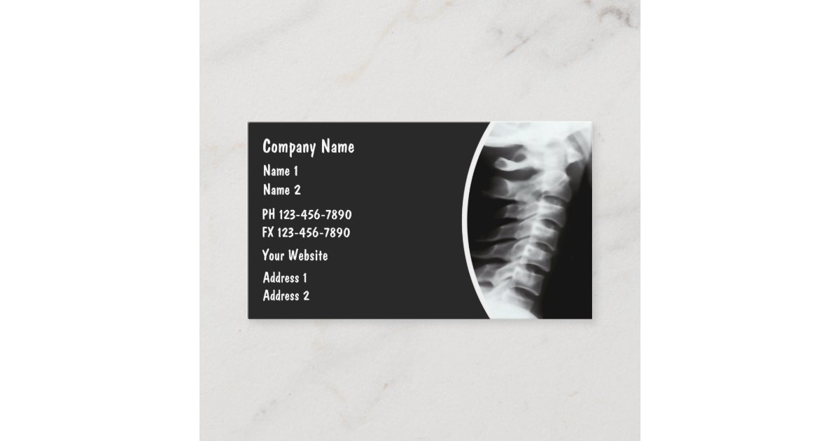 Medical Xray Radiology Theme Business Card