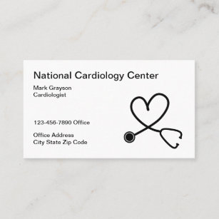 Medicalcal Cardiologist Cardiology Business Card
