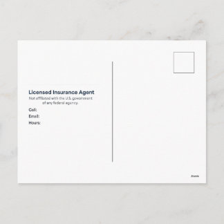 Medicare AEP 2026 Plan Review Postcard