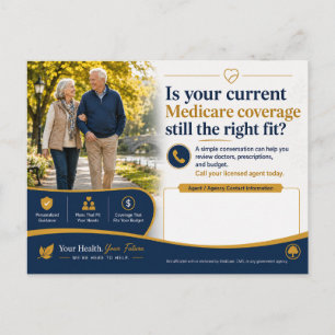 Medicare Broker Client Review Postcard