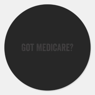 Medicare For All Insurance Agent Broker Sales Mark Classic Round Sticker