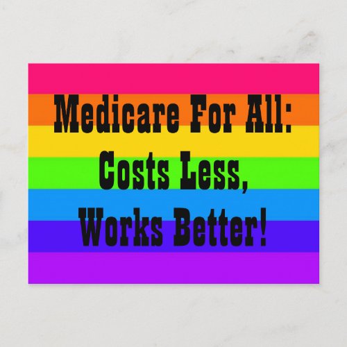 Medicare For All Postcard