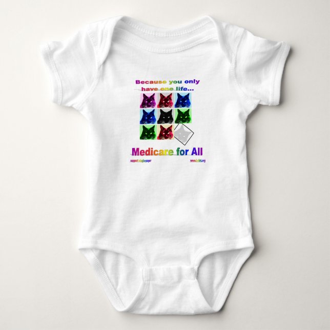 "Medicare for All" V-neck Women's Tee (Front)
