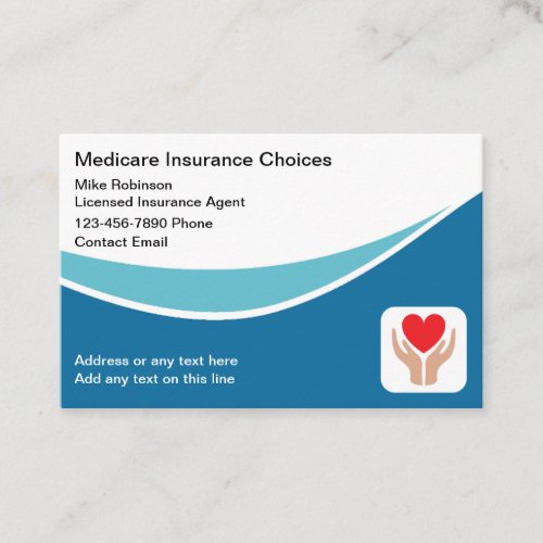 Medicare Health Insurance Rep  Business Card