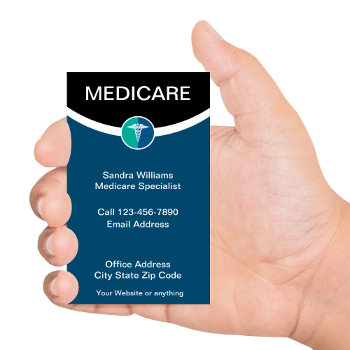 Medicare Specialist Medical Healthcare Business Card by Luckyturtle at Zazzle
