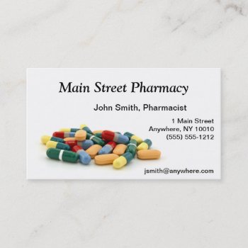 Medication Business Card by BradshawBizCards at Zazzle