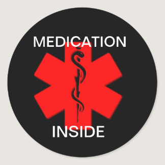 Medication Inside Sticker