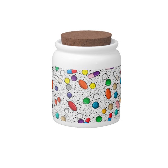 Medication Nurse Pharmacy Doctor Pill Design Candy Jar (Front)