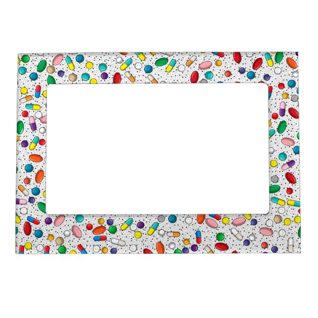 Medication Nurse Pharmacy Doctor Pill Design Magnetic Frame (Front)