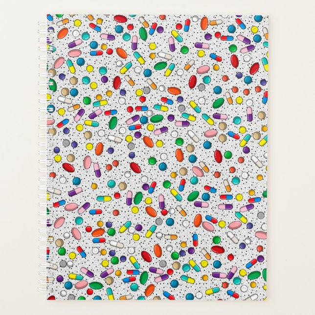 Medication Nurse Pharmacy Doctor Pill Design Planner (Front)