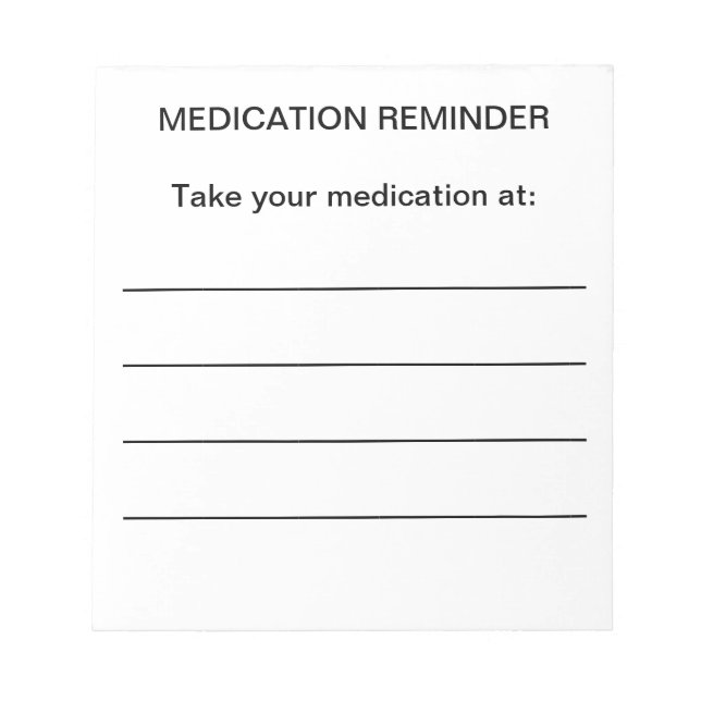 Medication Reminder Notes (Front)