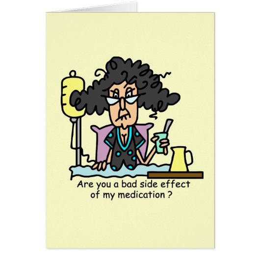 Medication Side Effect Dark Hair Cards (Front)