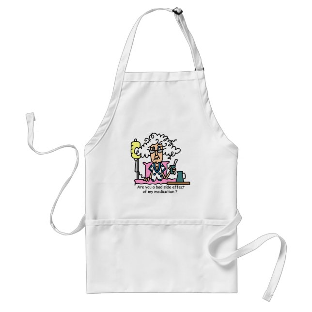 Medication Side Effect Humor Adult Apron (Front)